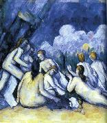 Paul Cezanne Les Grandes Baigneuses painting